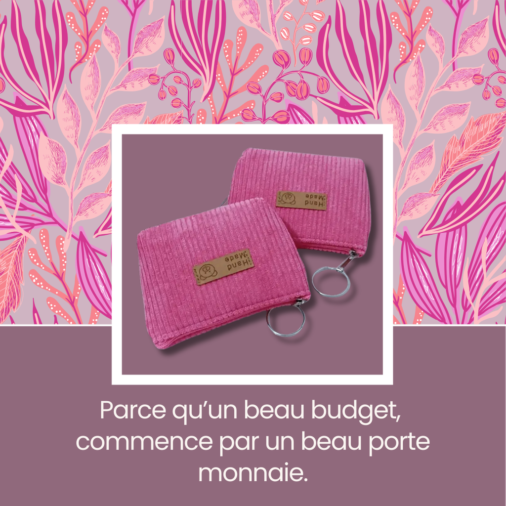 Porte-monnaie Velours Côtelé