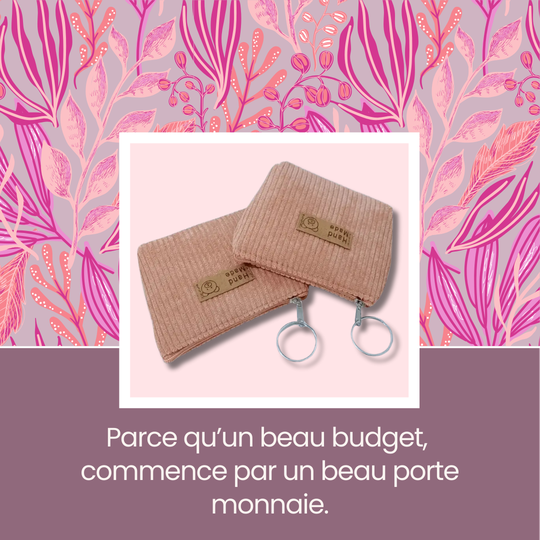 Porte-monnaie Velours Côtelé