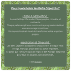 Défis Objectifs